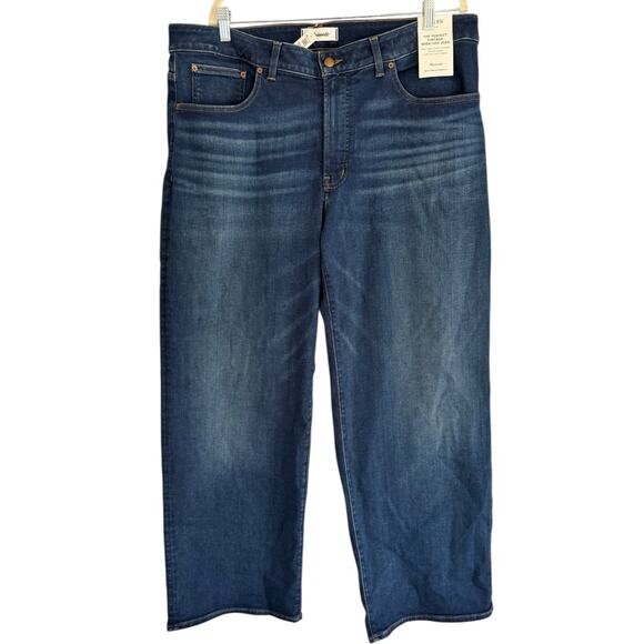 NWT Madewell The Plus Perfect Vintage Wide Leg Jeans Pipestone Wash Size 18W - Picture 4 of 12